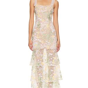 Elliat Floral Tiered Maxi Dress